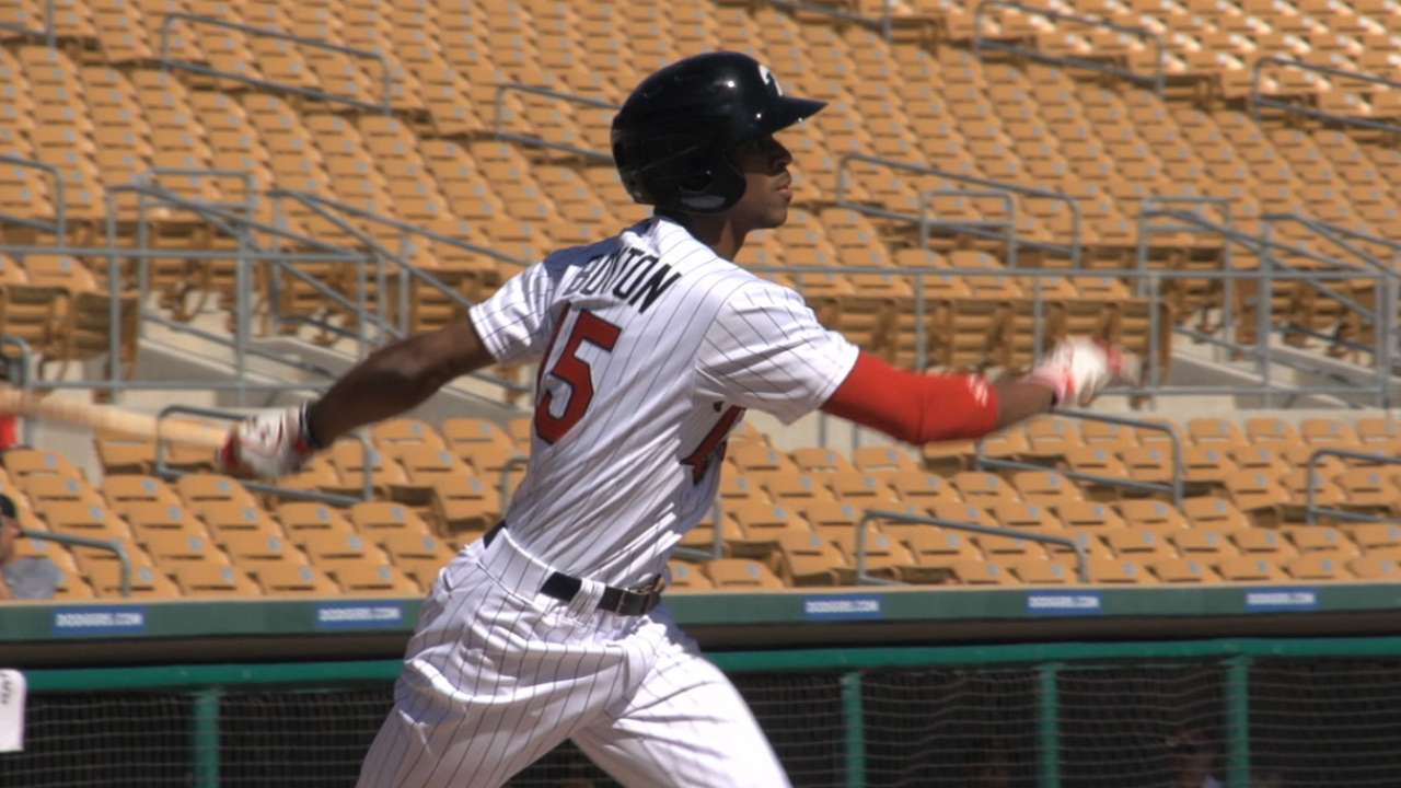 Buxton injects speed, defense for Twins
