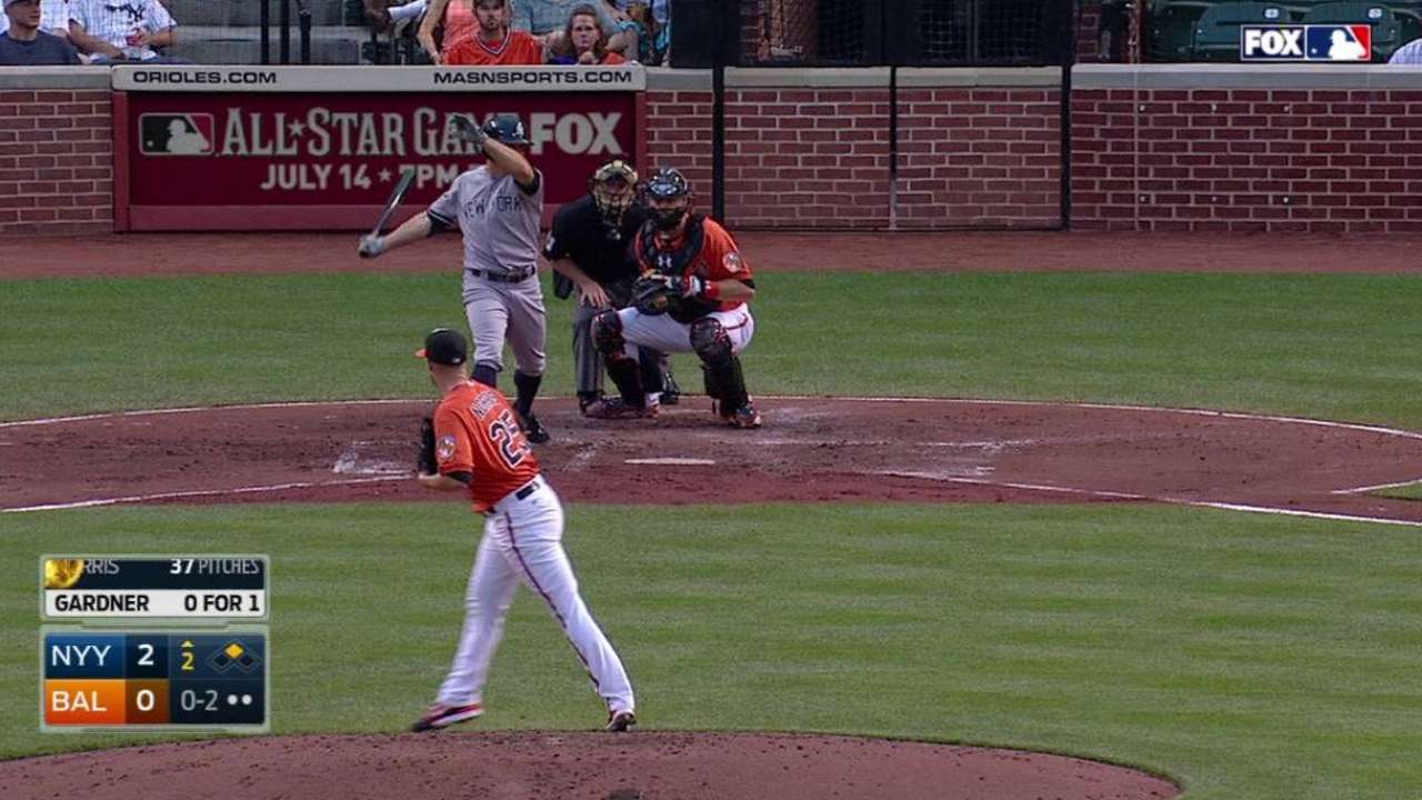 Norris whiffs Gardner