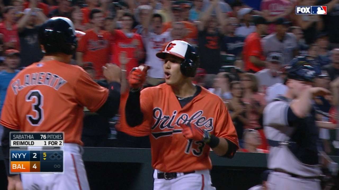 Machado drives in 4 as O's win 6th straight