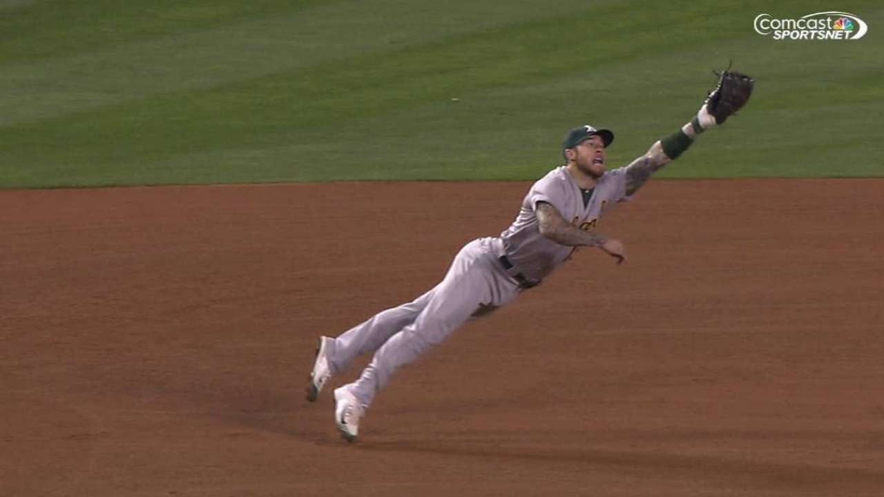 Lawrie's diving catch