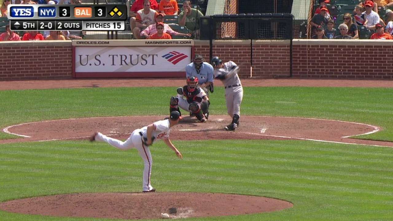 Yankees reaccionan para frenar escobas de Orioles