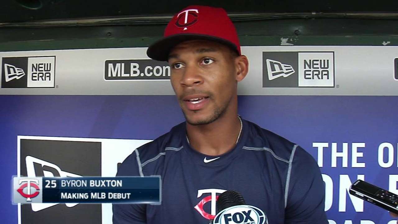 Buxton talks Major League debut