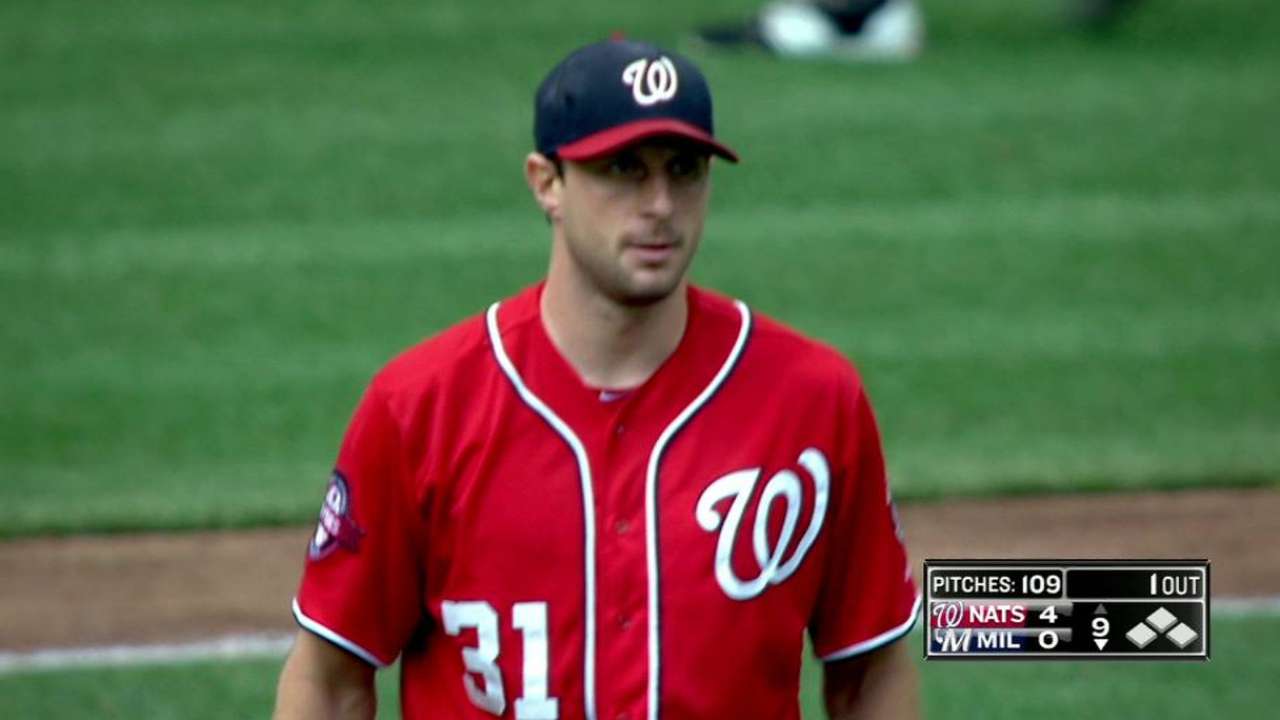 Scherzer's 15th strikeout