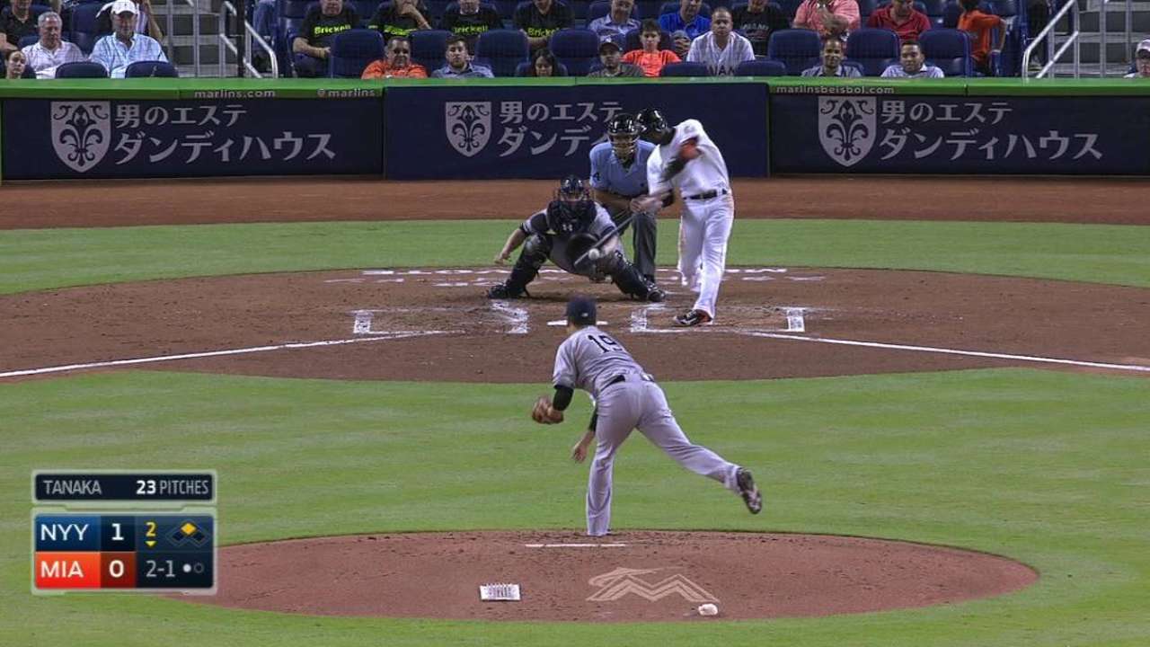 Koehler supera en duelo a Tanaka y Marlins ganan
