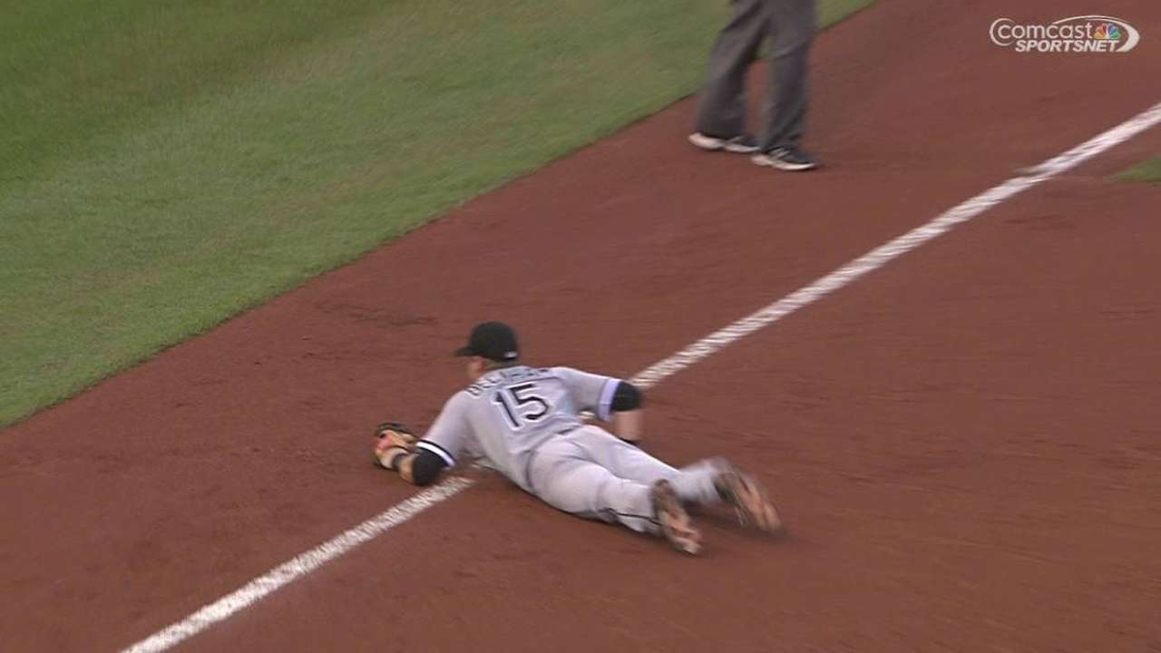 Beckham's diving catch