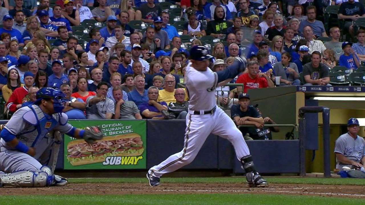 Lucroy's two-run double