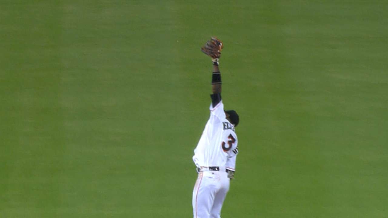 Hechavarria flashes the leather