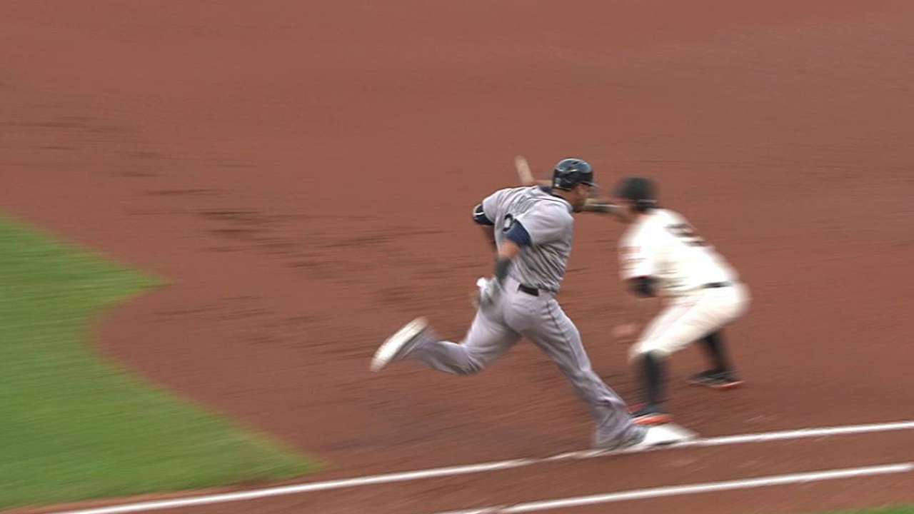 Cruz's RBI fielder's choice