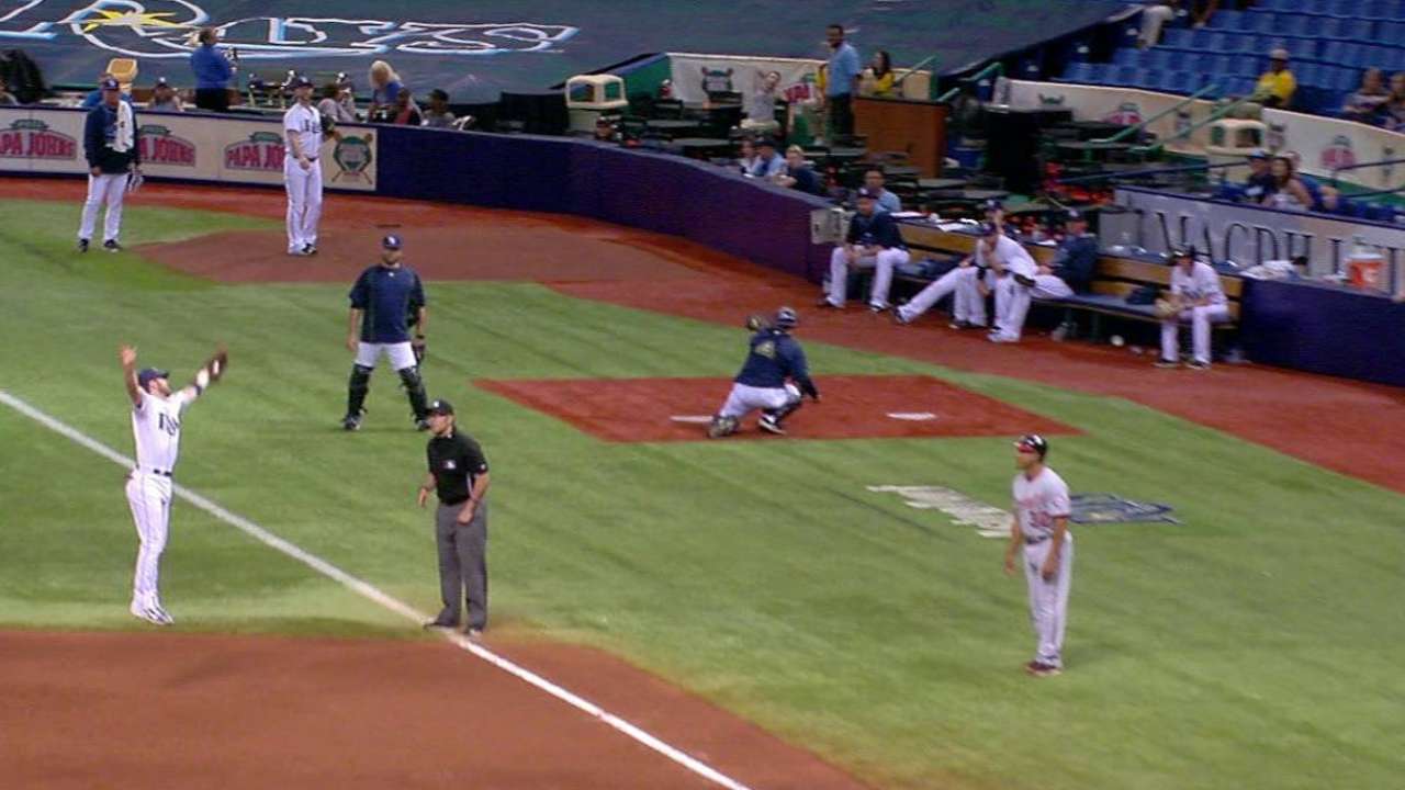 Rays turn two to end the game