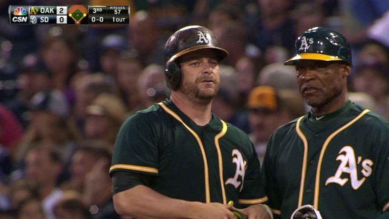 Hahn, Vogt lideran triunfo de Atléticos vs. Padres