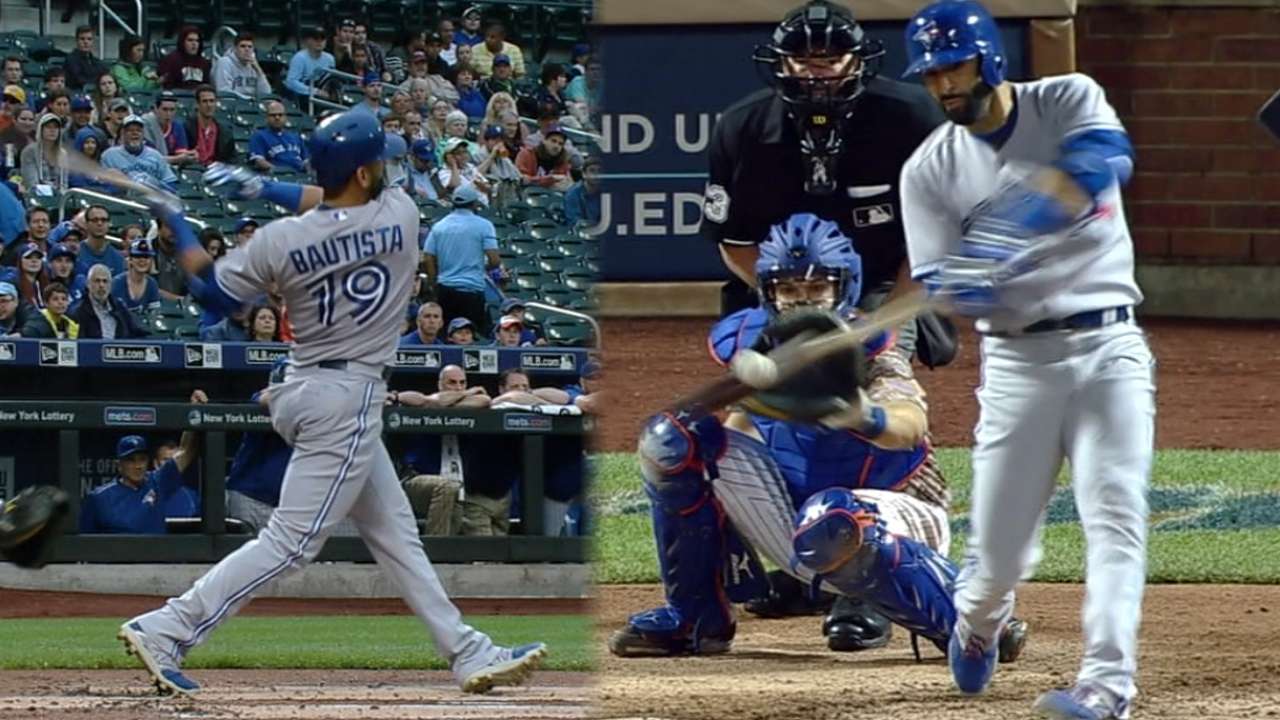 Bautista's 2 HRs nearly save Blue Jays' streak