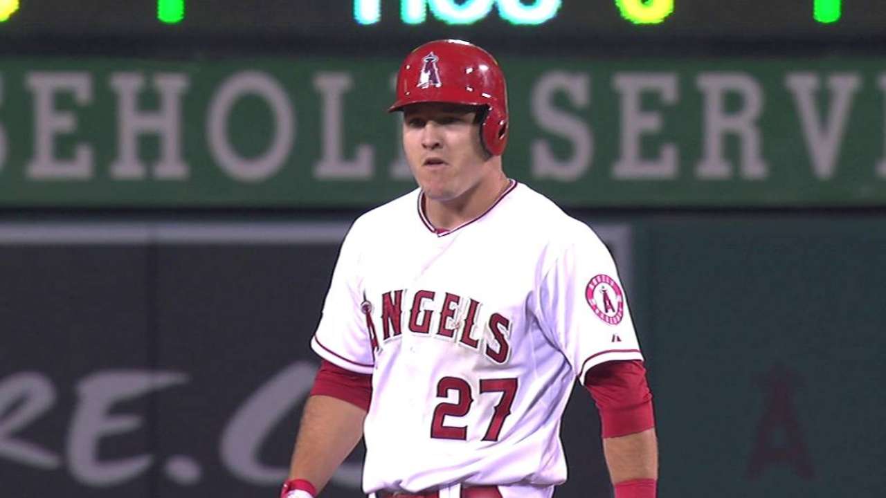 Trout slides back to three-hole, Pujols cleanup