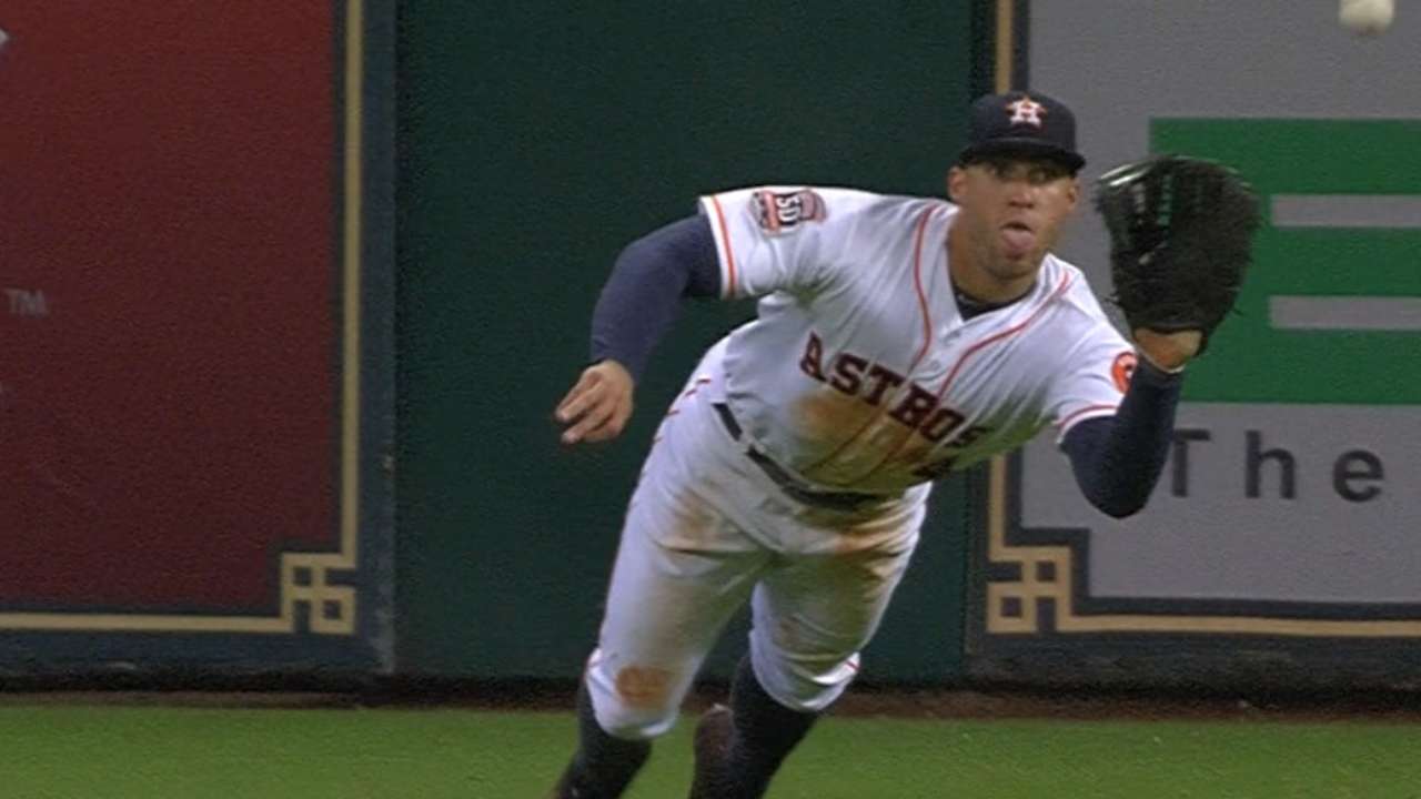 Springer's two diving catches