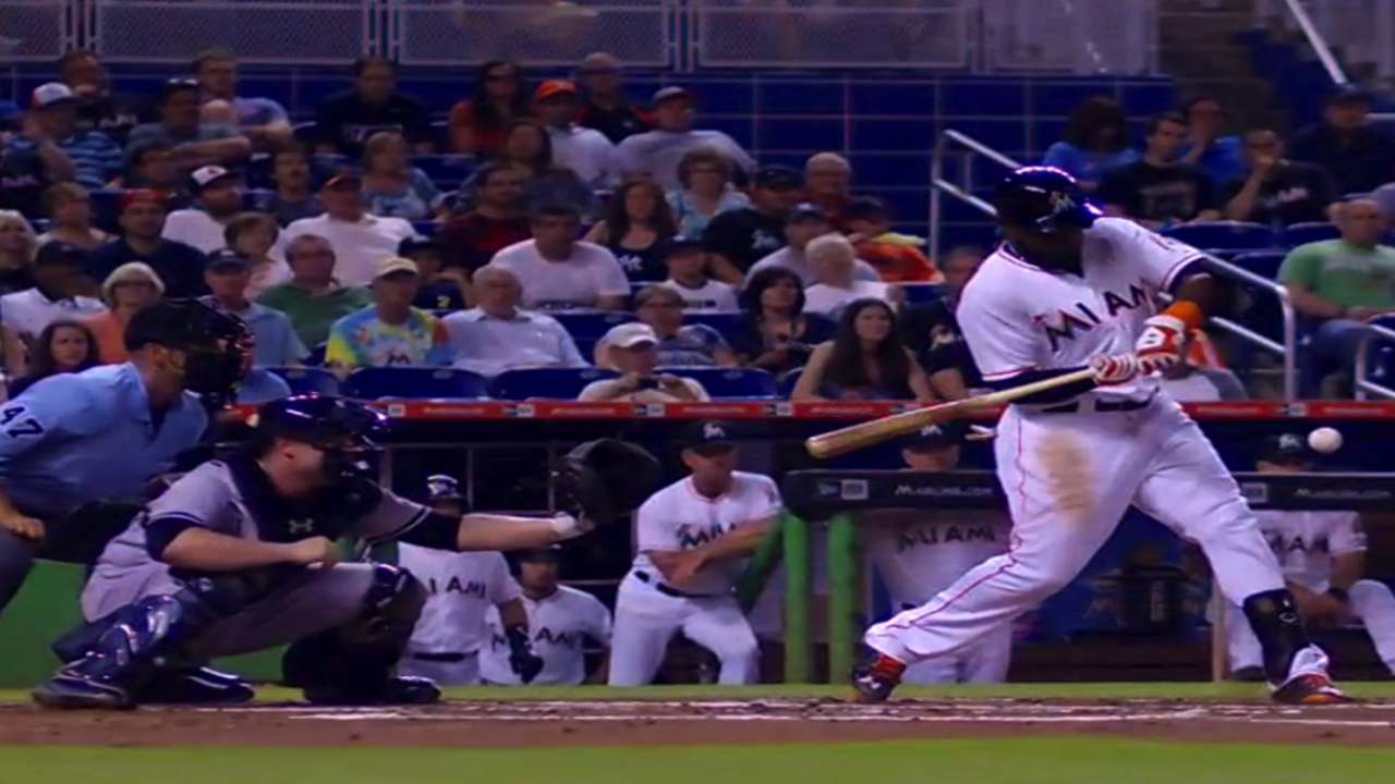 Ozuna making strides, but staying in Minors