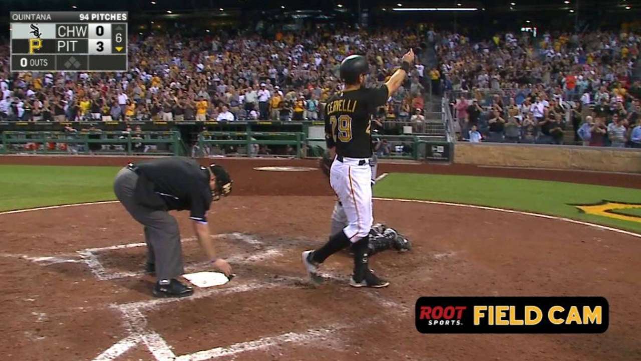 Cervelli dio HR y Piratas blanquearon a White Sox