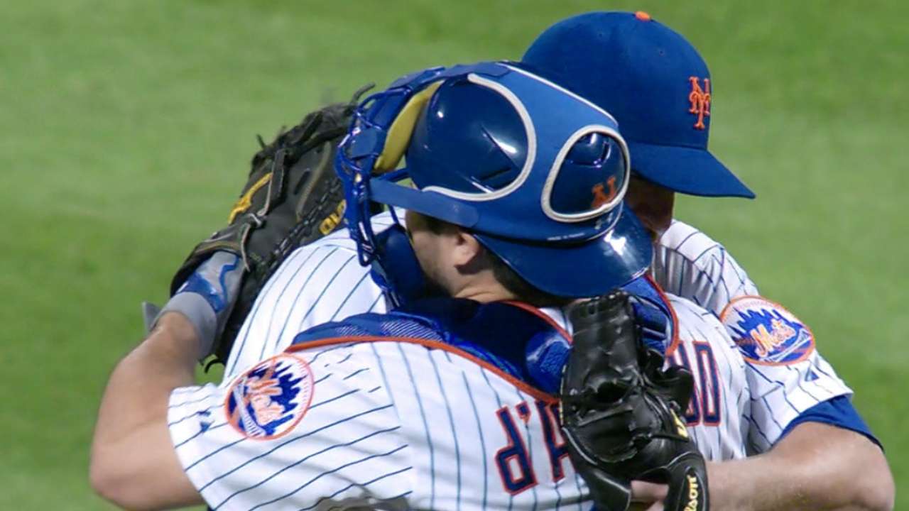 Parnell gets 5 outs for 1st save since 2013