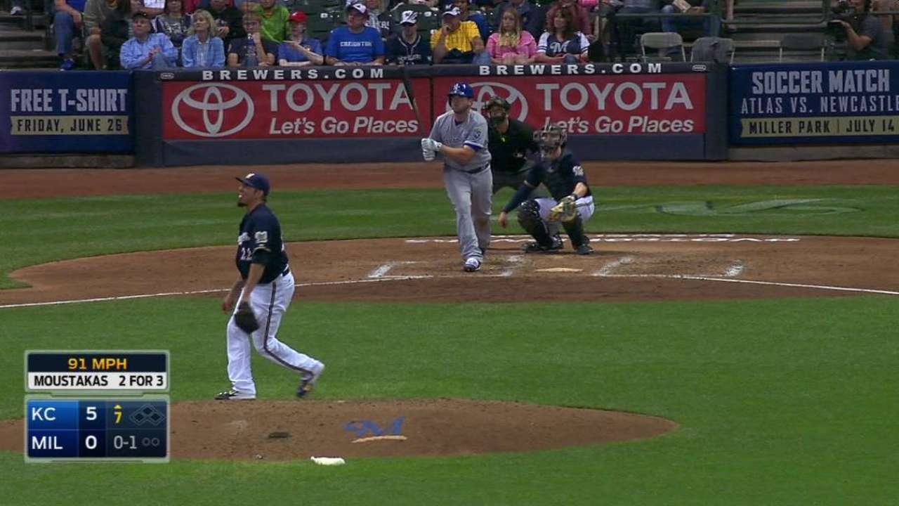 Moustakas' solo shot