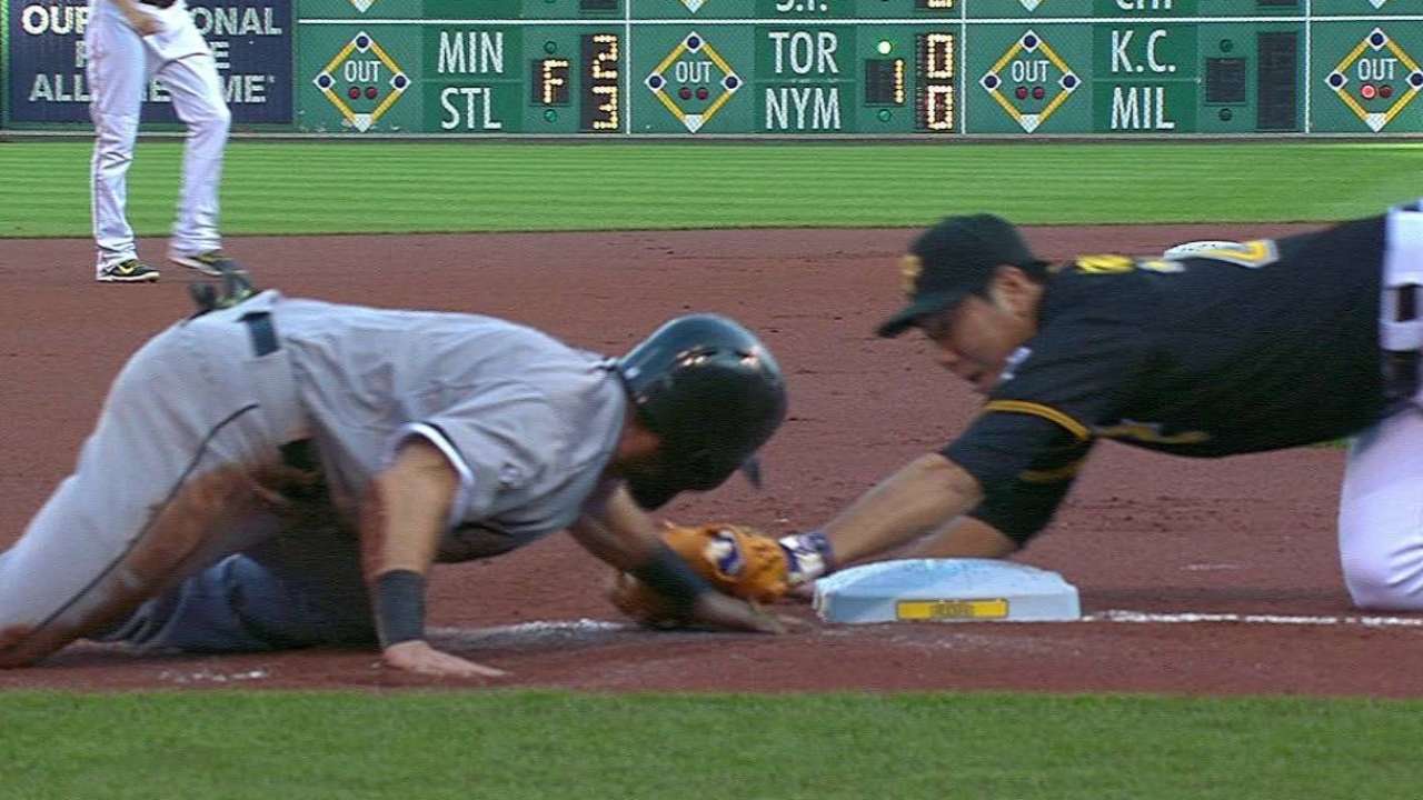 Cervelli cuts down Eaton