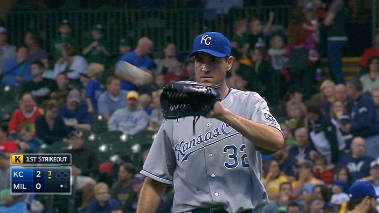 Young logs 3 RBIs, fires Royals past Brewers