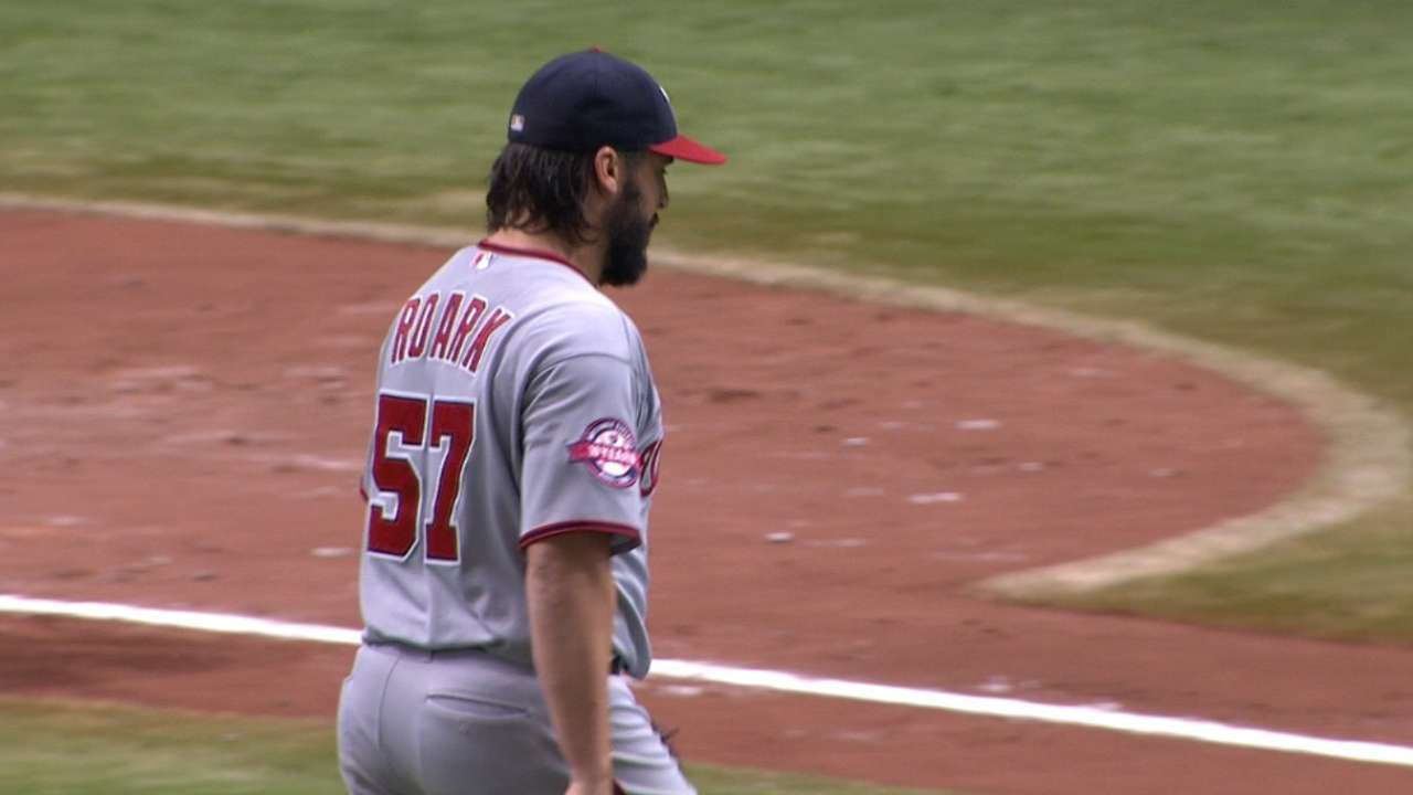 Roark's seven shutdown innings