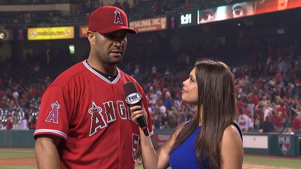 Pujols making case for All-Star Game nod