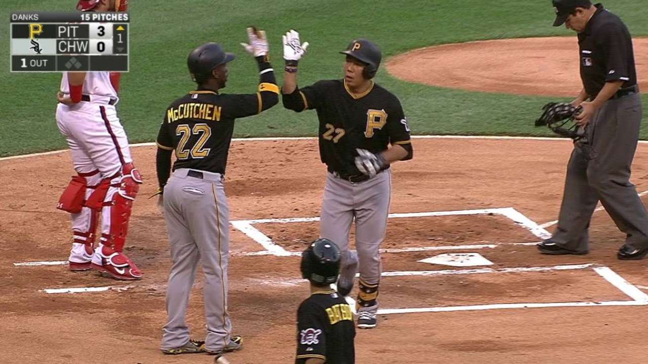 Kang learning to strike quickly in big leagues
