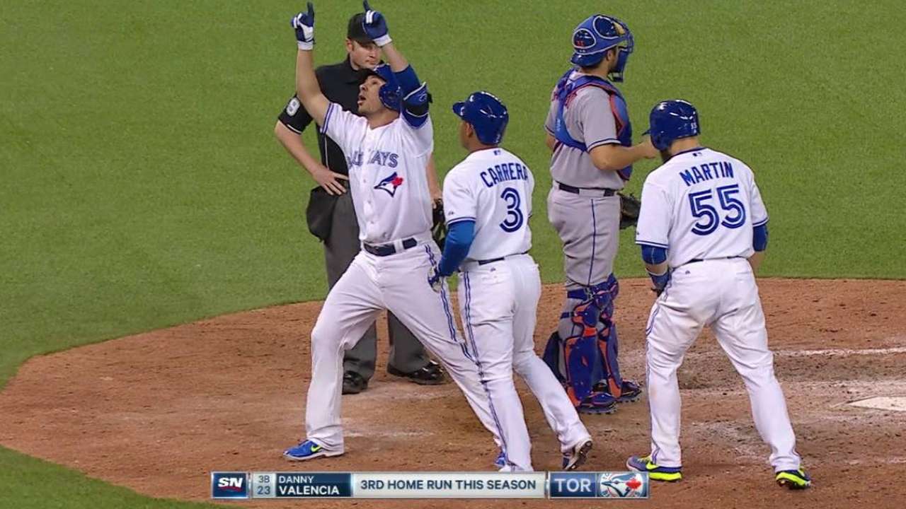 Valencia's three-run homer