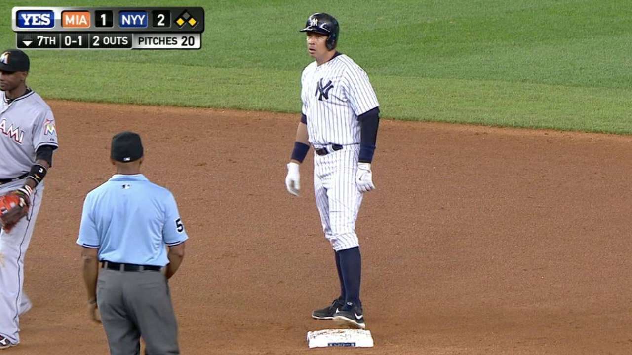 A-Rod steals second