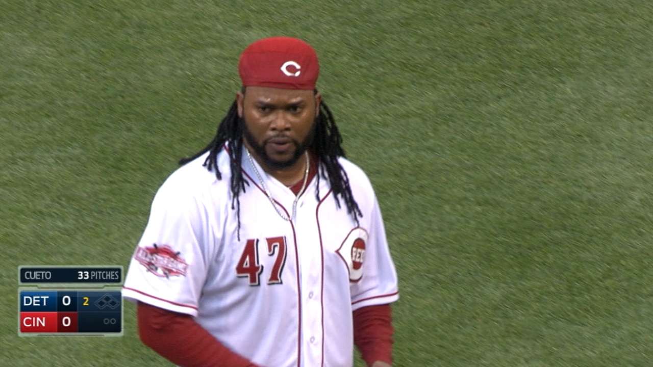 Cueto's 5 1/3 innings
