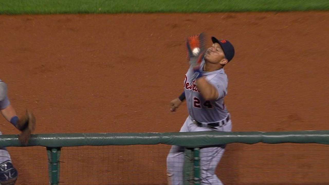 Miggy's nice catch