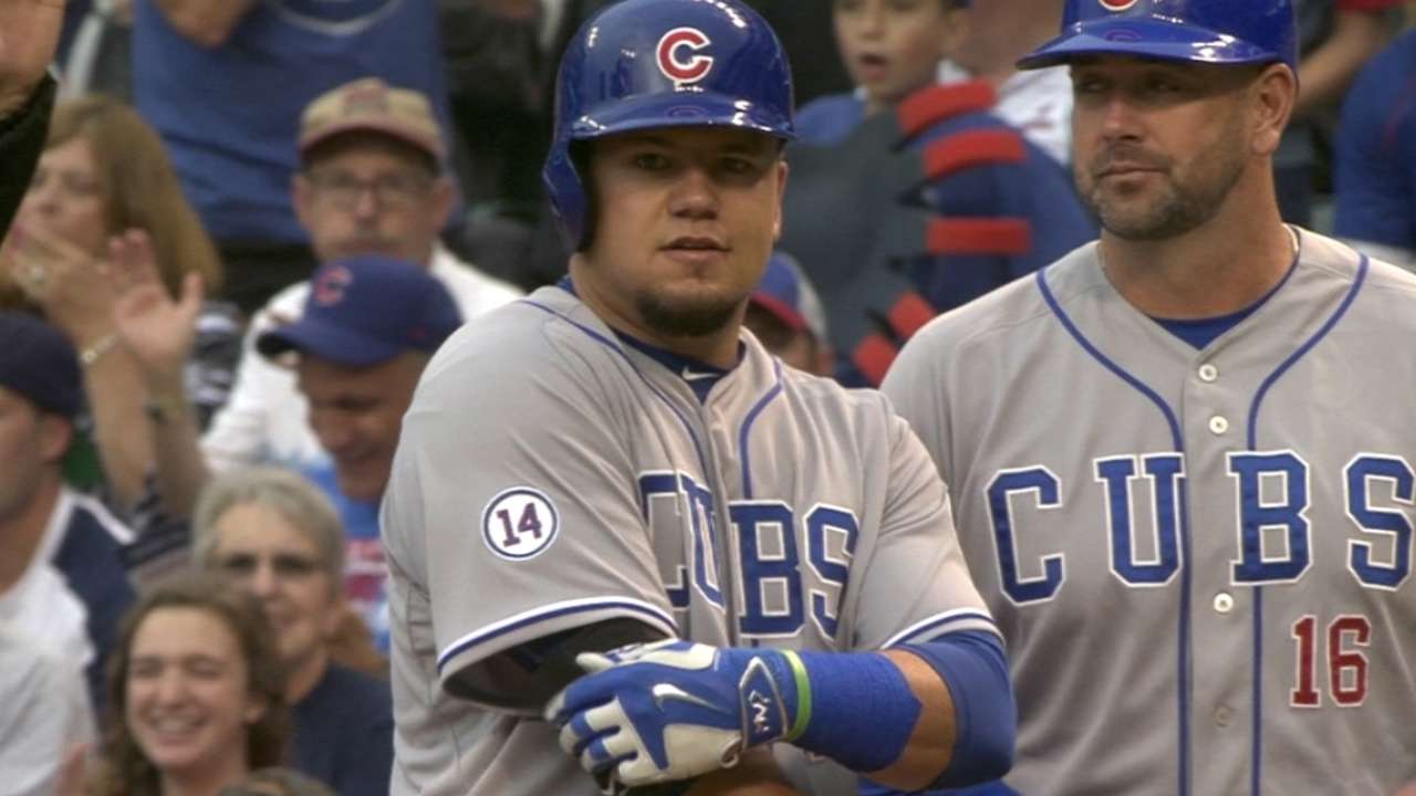 Schwarber's four-hit game