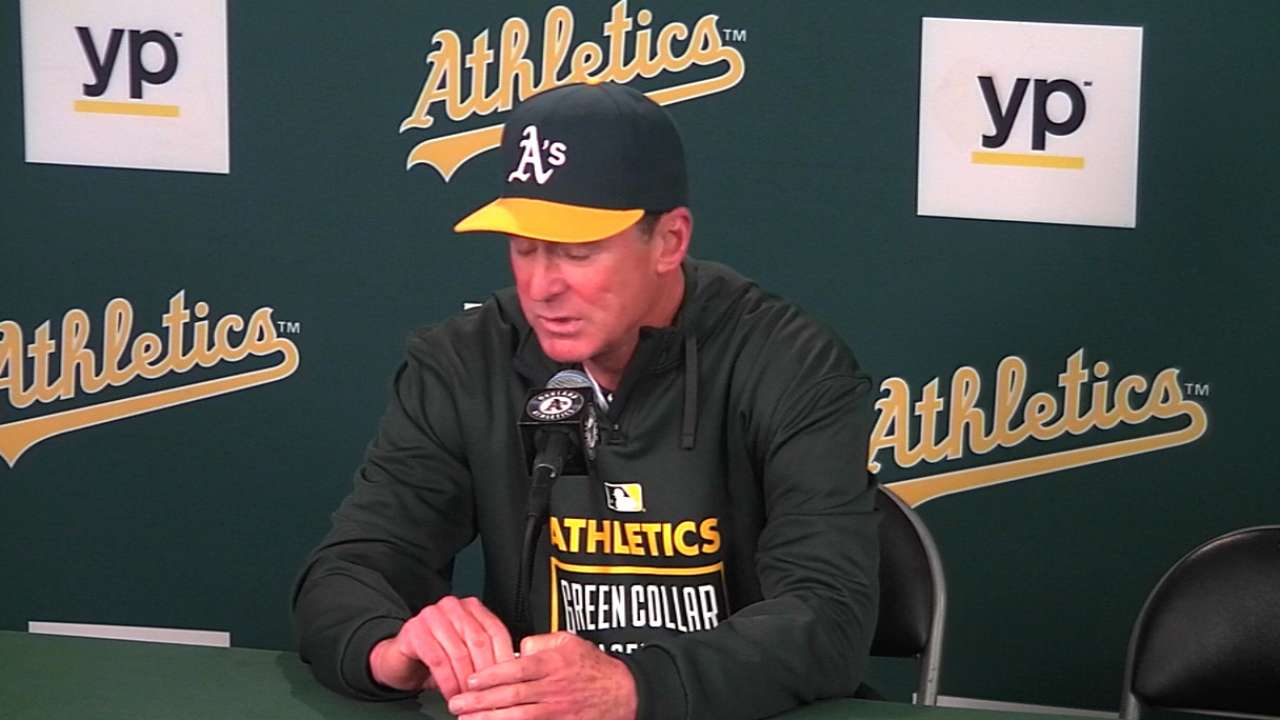 Melvin on A's offensive outburst