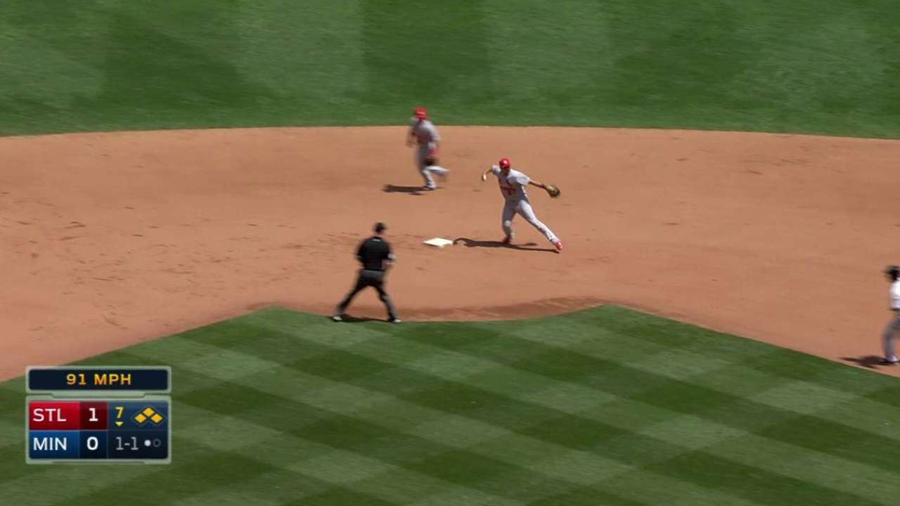 Maness induces huge double play