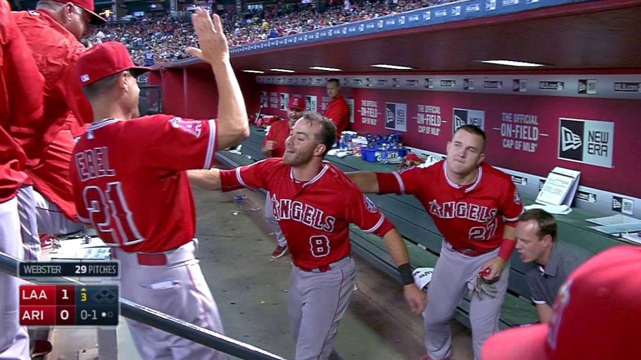 Featherston's first MLB homer