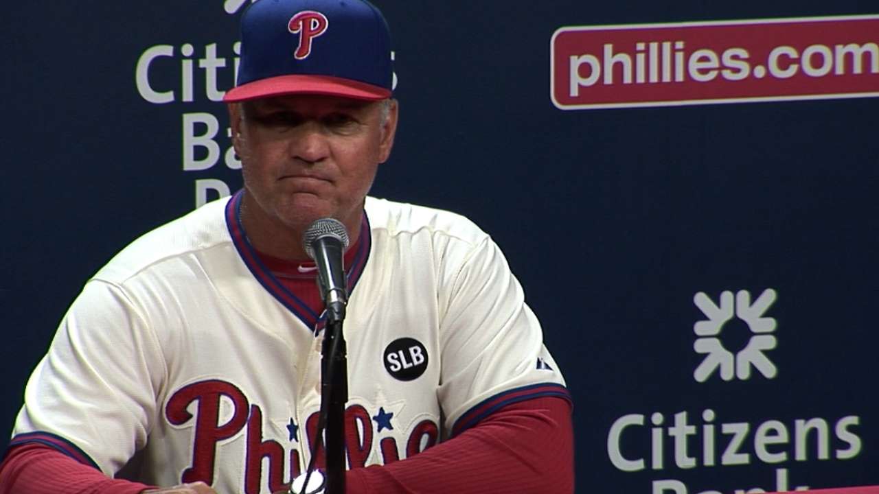 Sandberg on Phillies' victory