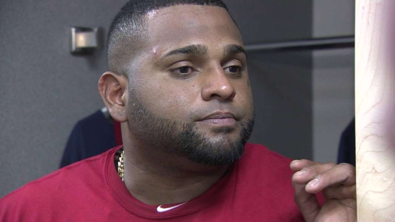 Sandoval sits after violating social media policy
