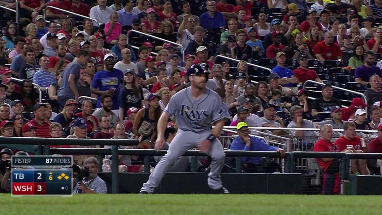 Rays score two on single, error