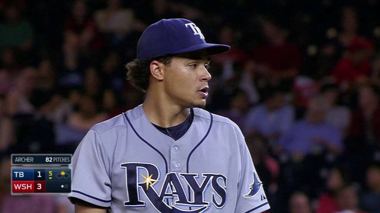Archer finishes strong to allow Rays' comeback