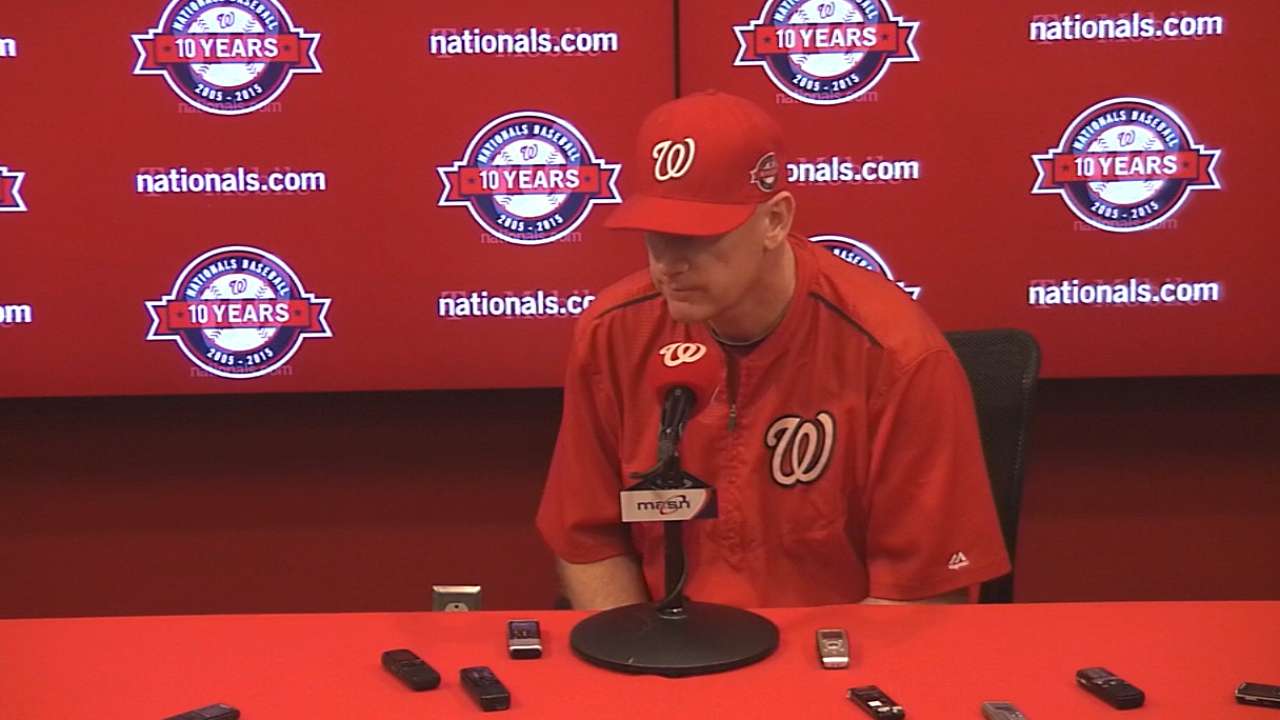 Williams on Nationals' 5-3 loss