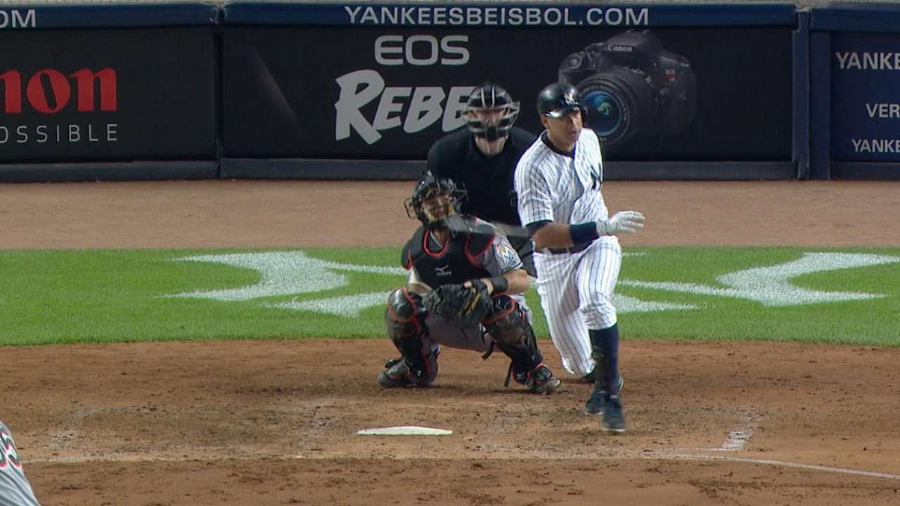A-Rod's 2-for-4 night