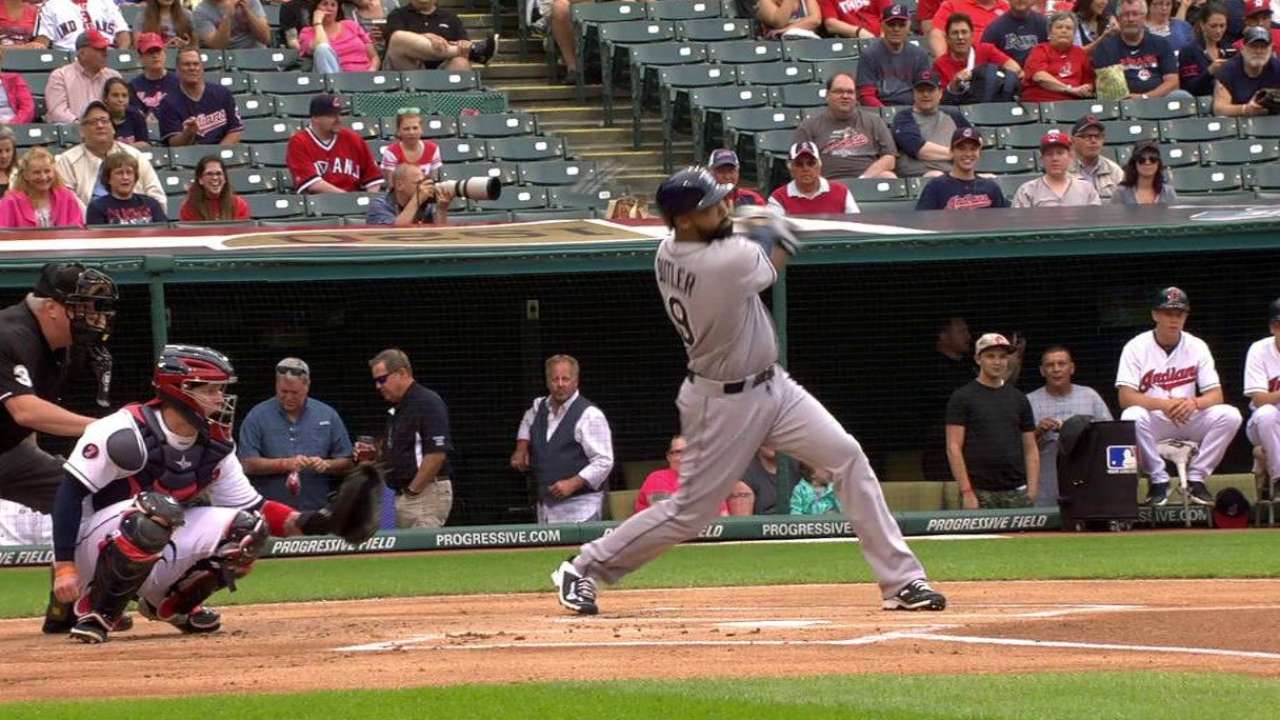 Butler's solo homer