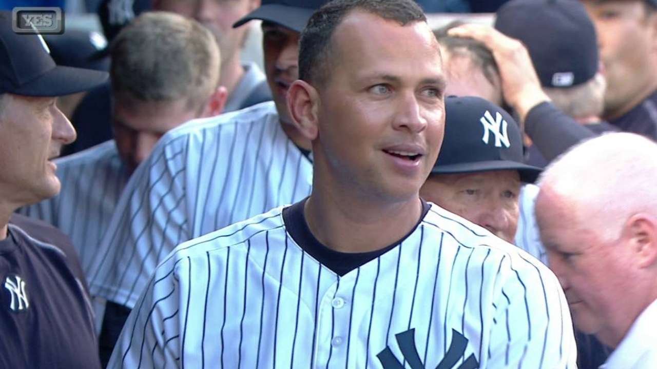 Yankees rendirán homenaje a Alex Rodríguez por sus 3,000 hits