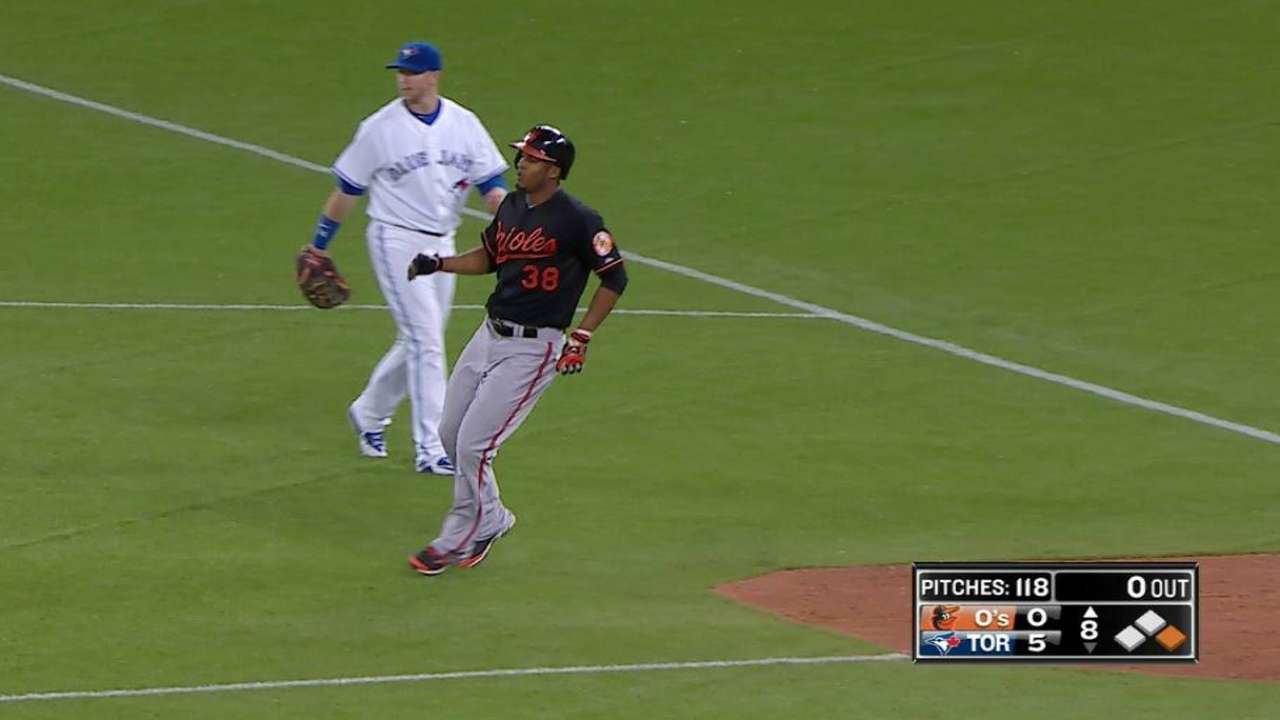 Paredes breaks up no-no in 8th