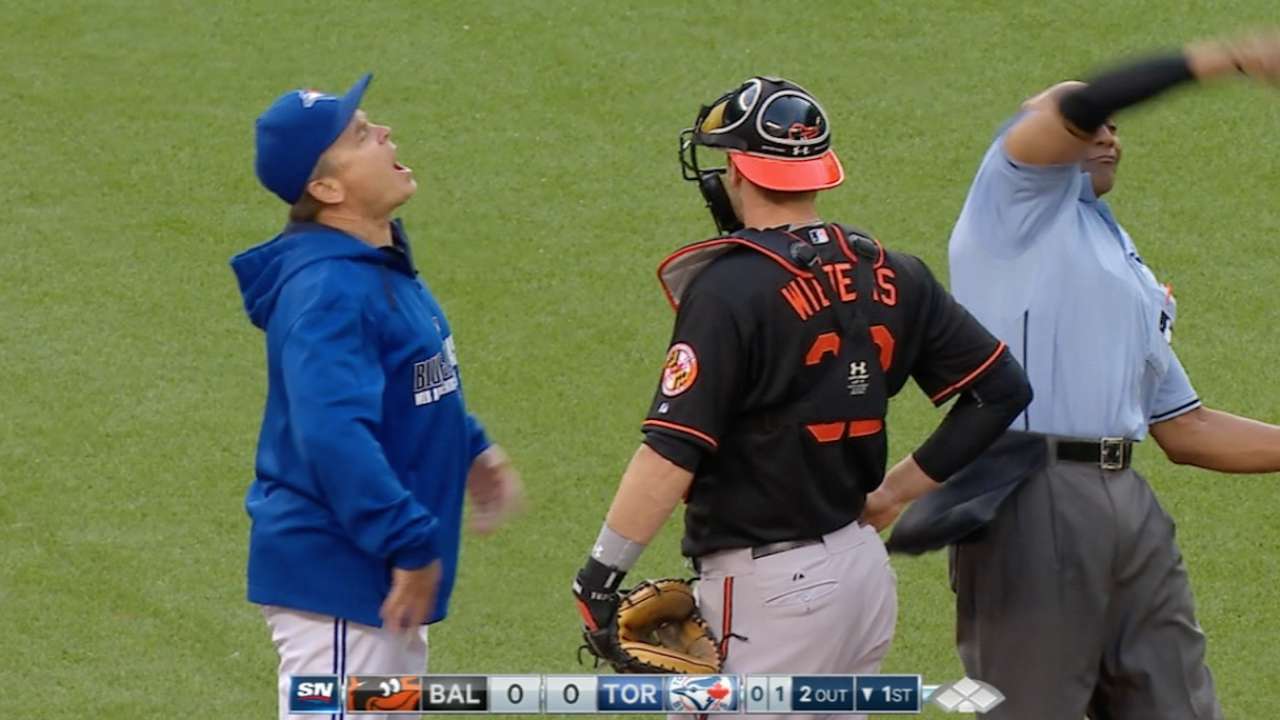 Gibbons, Osuna ejected after early warnings