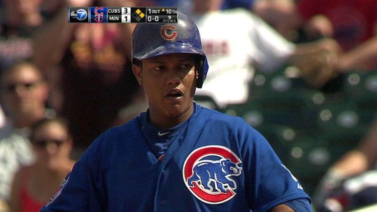 Starlin's knock carries Cubs over Twins in 10th