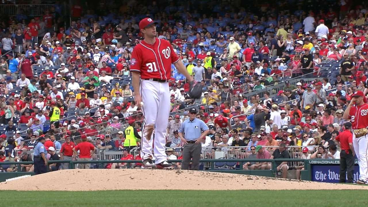 Scherzer fans 10 in no-hitter
