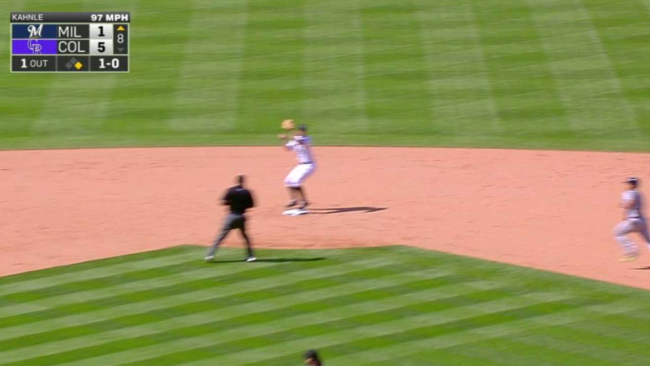 Kahnle induces double play