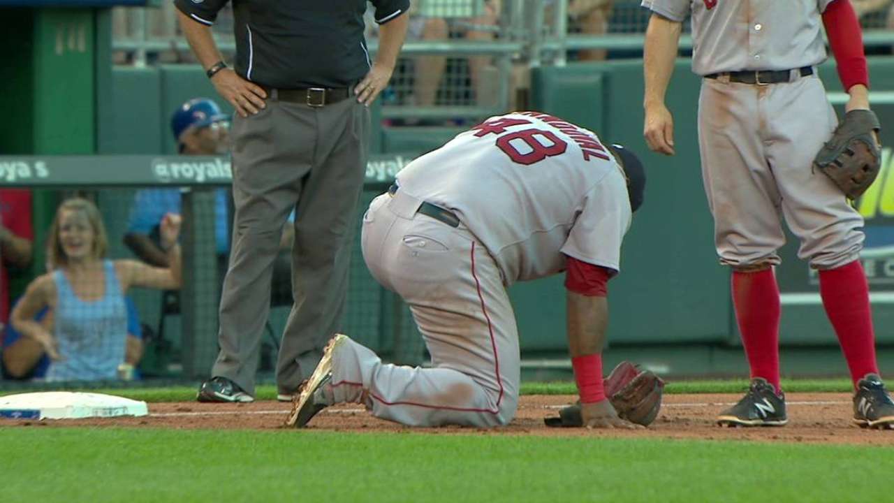 Sandoval exits game after injury