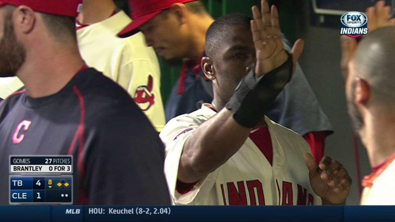 Bourn crosses the dish