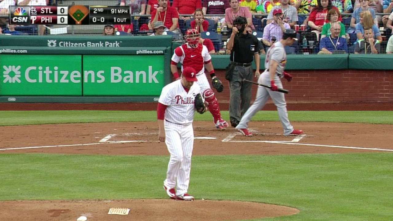 Phillies place Harang on DL with plantar fasciitis